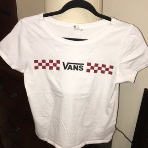 A white vans shirt.